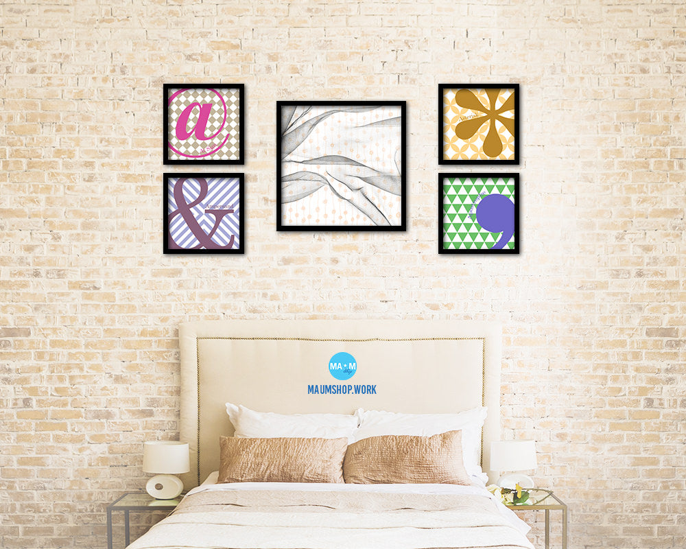 Geometric Abstract Artwork Wood Frame Gifts Modern Wall Decor Art Prints