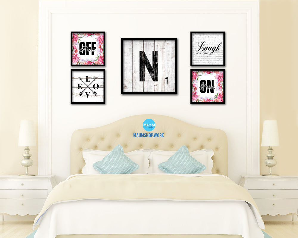 Scrabble Letters N Word Art Personality Sign Framed Print Wall Art Decor Gifts