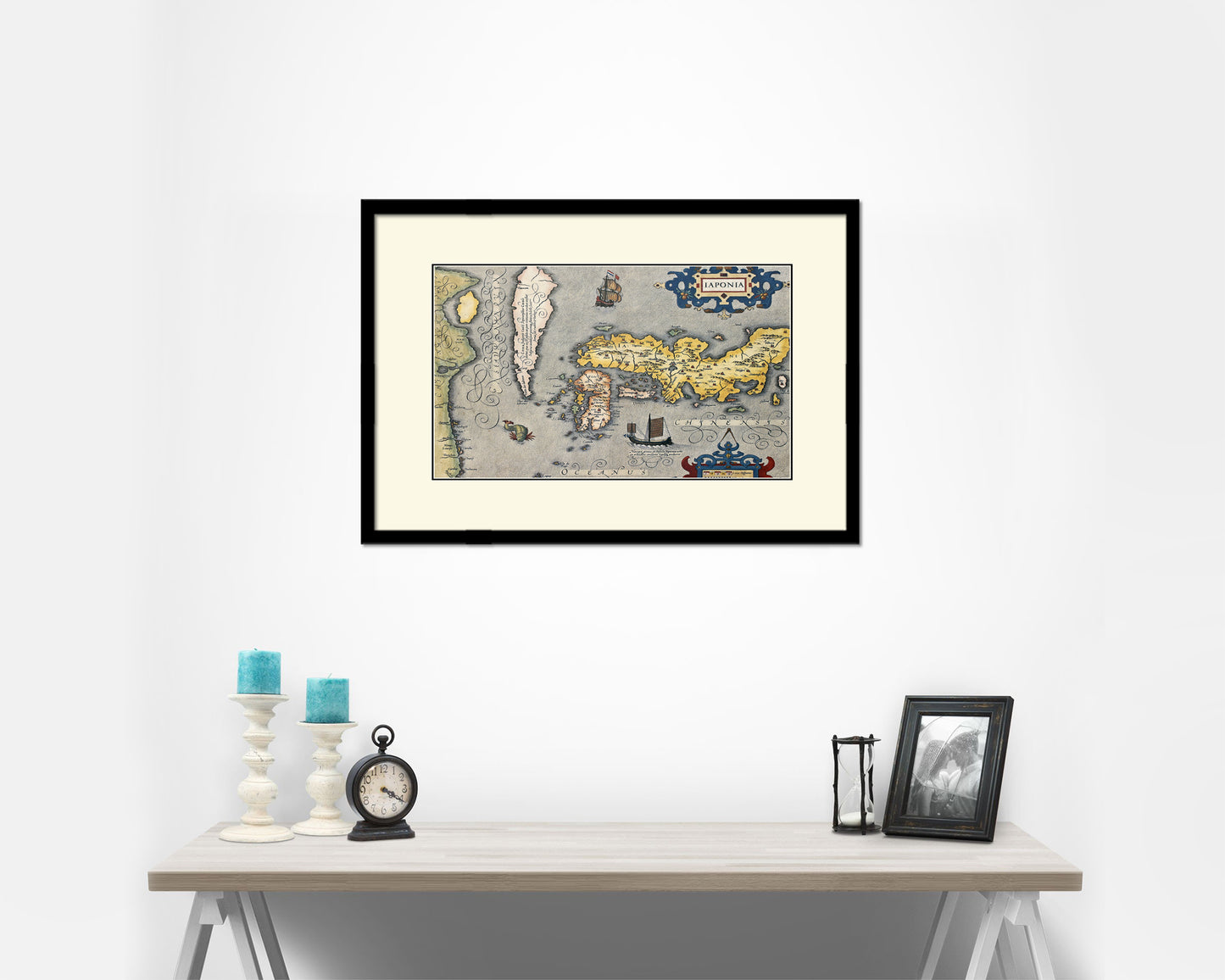 Japan Gerard and Rumold Mercator Atlas Old Map Framed Print Art Wall Decor Gifts