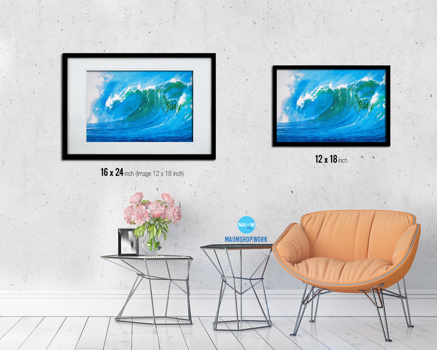 Sea Artwork Painting Print Art Frame Home Wall Decor Gifts