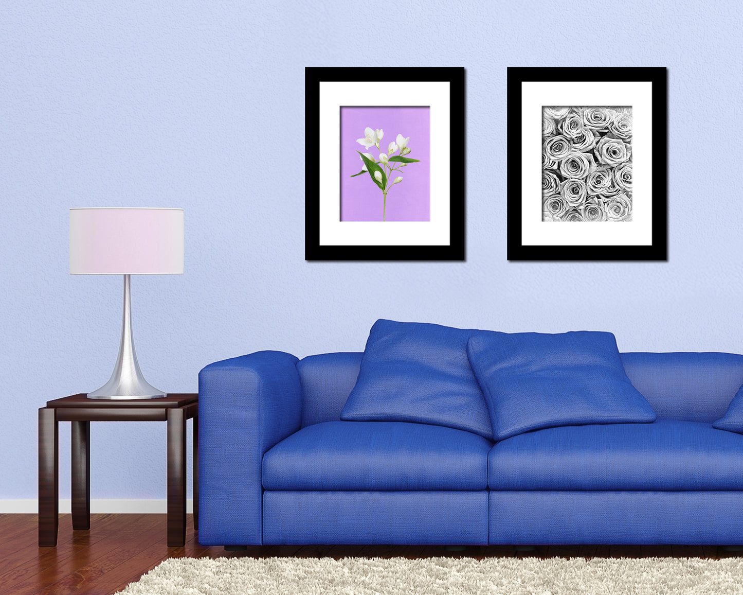 Jasmin Colorful Plants Art Wood Framed Print Wall Decor Gifts