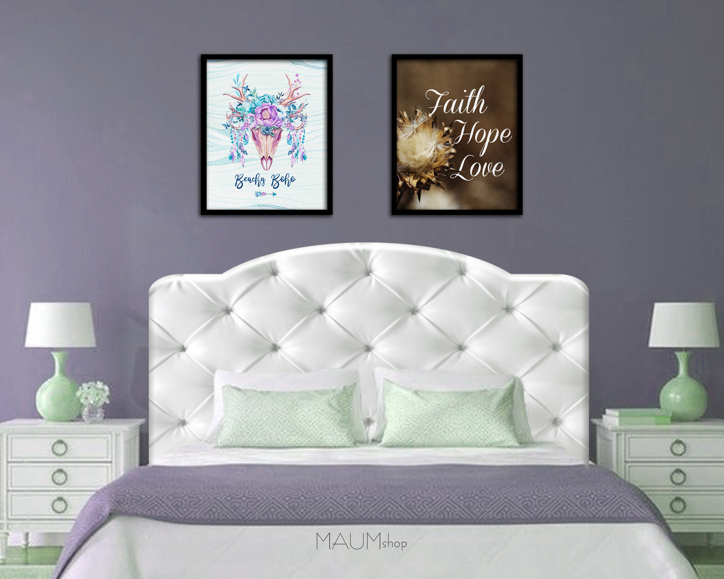 Faith Hope Love Bible Verse Scripture Framed Print Wall Decor Art Gifts