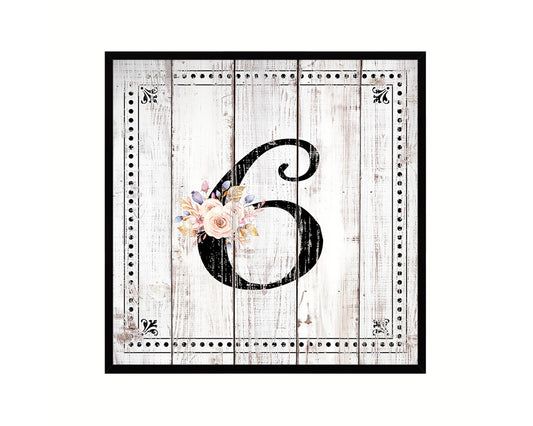 Letters G Custom Monogram Personality Name Sign Framed Prints Wall Art Decor