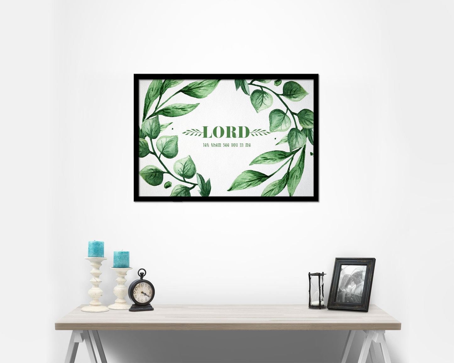 Lord, let them see you in me Bible Verse Scripture Framed Print Wall Decor Art Gifts